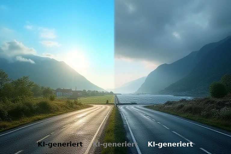 Südliche Klarheit und nördliche Schauer: Wetterlage mit Temperaturunterschieden