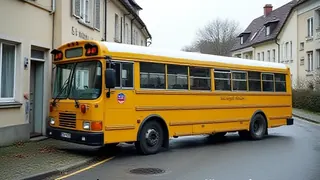 Technischer Defekt als Auslöser: Schulbus rollt in Völklingen unkontrolliert gegen Wohnhaus