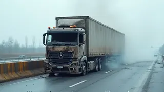Technischer Defekt löst Brand an Lastwagen auf der B96 aus