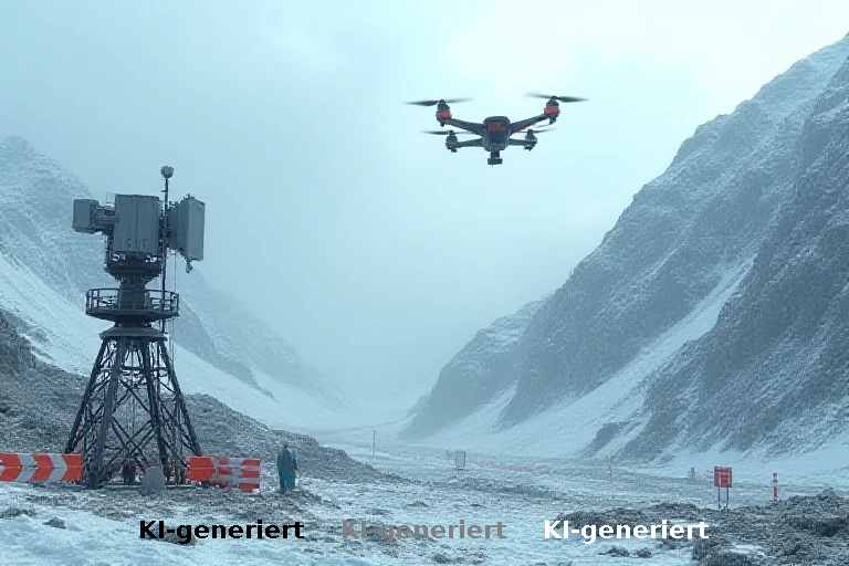 Technologische Überwachung in Xizang: Radar und Drohnen sichern Rettungseinsätze nach Murenabgang