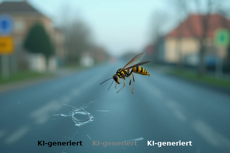 Tierische Ablenkung: Wespe löst teuren Unfall in Spremberg aus