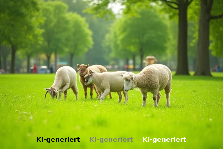 Tierische Pflege statt Rasenmäher: Elmshorn setzt auf Schafe und Ziegen