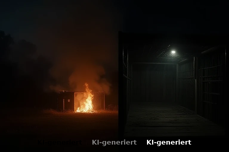Tierquälerei oder Brandstiftung? Zwei getrennte Fälle werden in einer Meldung vermischt