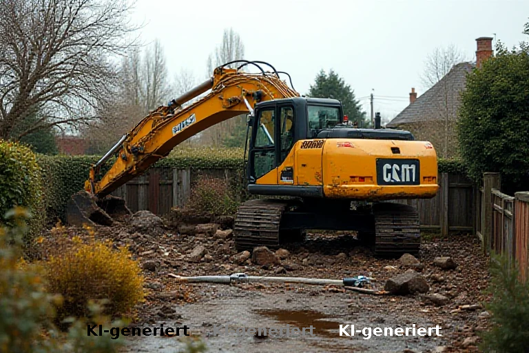 Tödlicher Baggerunfall: Wenn Sicherheit im Garten versagt
