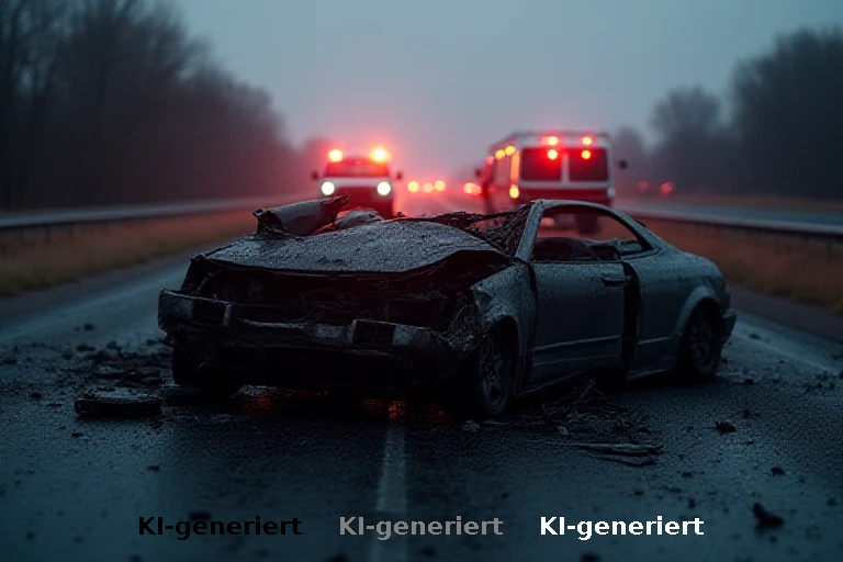 Tödlicher Zusammenstoß auf der A66: Sieben Tote, darunter zwei Polizisten und Jugendliche