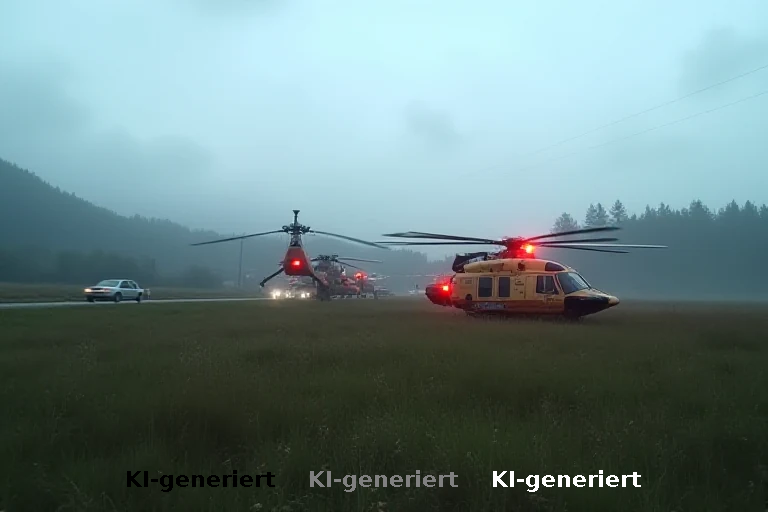 Tödlicher Zusammenstoß: Hubschrauberrettung nach Unfall in Ecknach