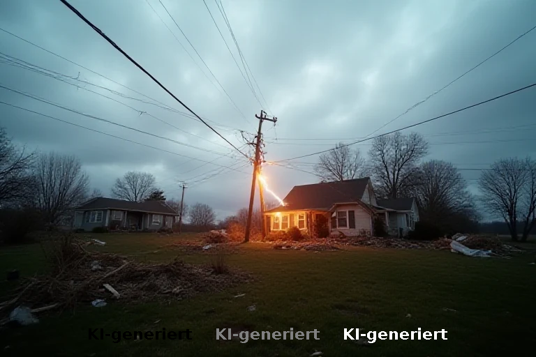 Tornado in Wisconsin: Video dokumentiert Stromausfall und Sachschäden