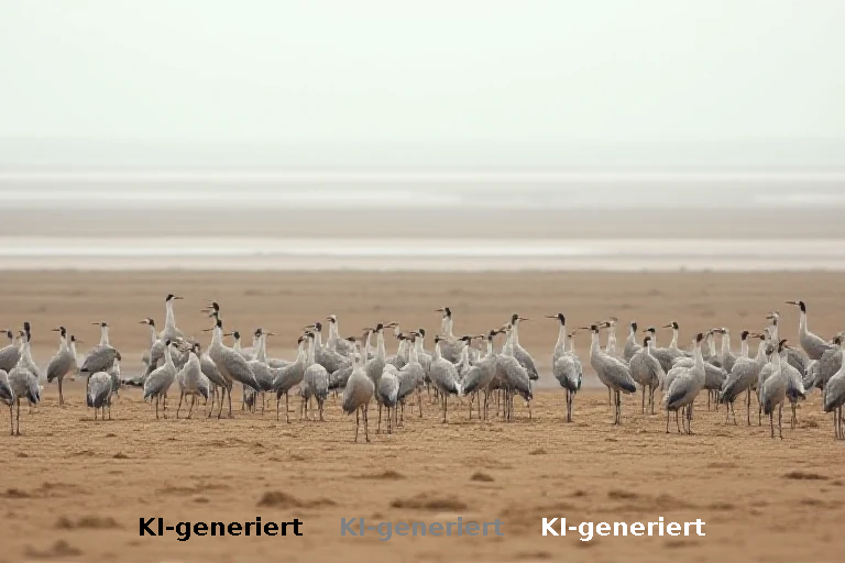 Trockenheit und Vogelgrippe: Existenzbedrohung für Kranichpopulation an der Ostseeküste