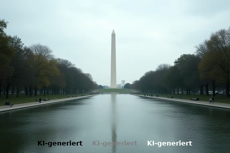 Trump lässt Washingtoner Reflecting Pool nach gescheiterter Renovierung erneut instand setzen