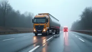 Umweltgefahr durch auslaufenden Kraftstoff: Lkw-Unfall auf der B77 erfordert Großaufgebot