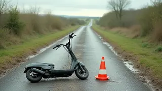 Unfall auf landwirtschaftlicher Zufahrt: Rollerfahrer verletzt Fußgänger schwer