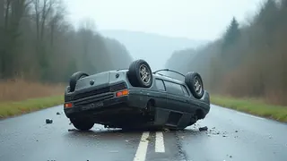 Unfall bei Inchenhofen: Zwei Insassen nach Überschlag leicht verletzt