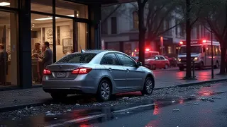 Unfall in Canberra: Auto prallt in Geschäft, drei Mitarbeiter eingeklemmt