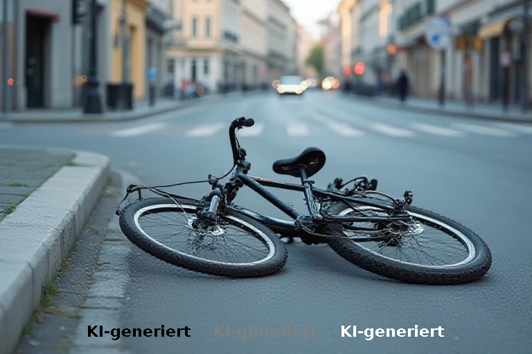 Unfall in Gersthofen: Radfahrerin stürzt nach Kollision mit Bordsteinkante