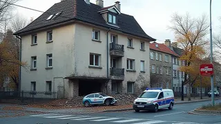 Unfall in Kissing: Fahrzeug beschädigt Wohnhaus schwer