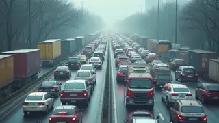 Verkehrskollaps an der A1: Kettenunfall blockiert Urlaubsroute südlich Hamburgs