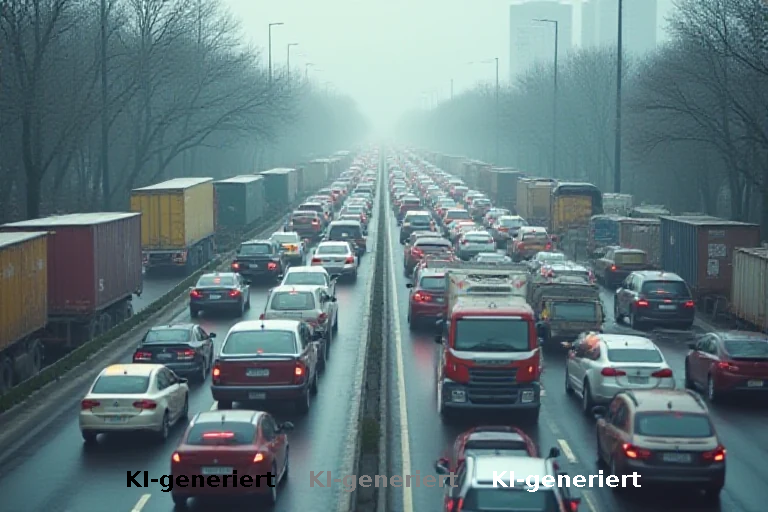 Verkehrskollaps an der A1: Kettenunfall blockiert Urlaubsroute südlich Hamburgs