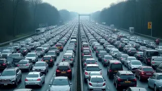 Verkehrskollaps auf der A8: Reifenpanne als Auslöser für massive Staus