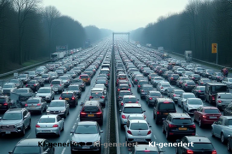 Verkehrskollaps auf der A8: Reifenpanne als Auslöser für massive Staus