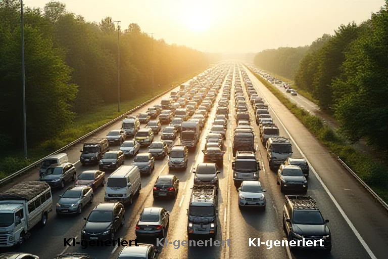 Verkehrskollaps im Sommer: Staus als unvermeidbare Folge der Ferienstruktur