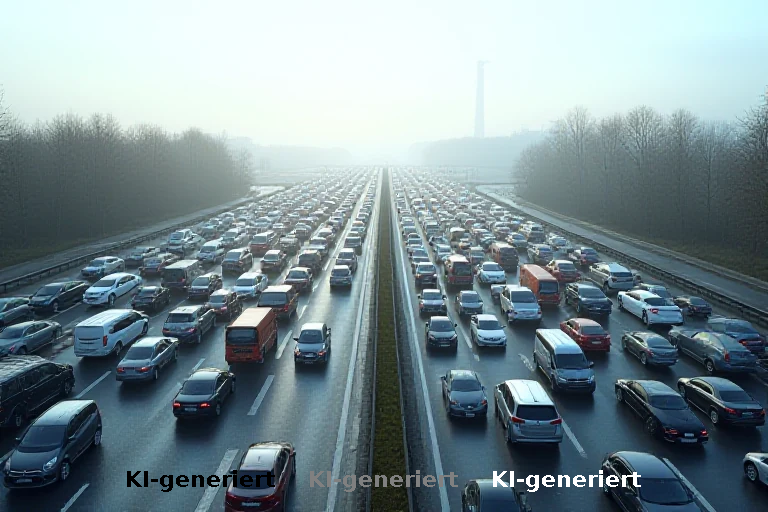 Verkehrskollaps in der Ferienzeit: Autobahnsperrung am Hermsdorfer Kreuz verschärft Staugefahr