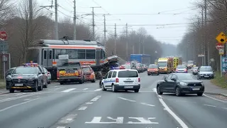 Verkehrskollaps in Marzahn: Straßenbahn und Pkw verheddert Ermittlungen aufgenommen
