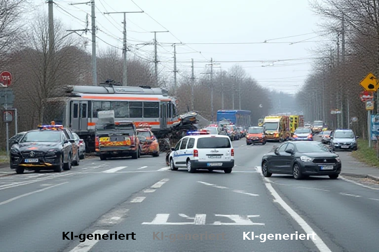 Verkehrskollaps in Marzahn: Straßenbahn und Pkw verheddert Ermittlungen aufgenommen