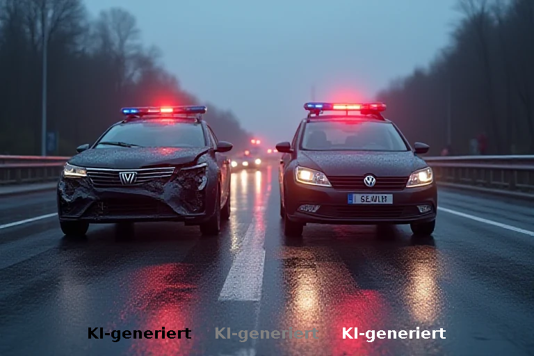 Verkehrsunfall an A8-Auffahrt: 37-Jähriger bei Kollision verletzt