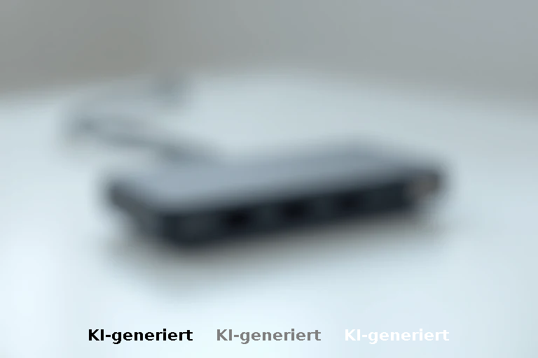 Vielseitiger USB-C-Hub mit 4K-Unterstützung und stabiler Netzwerkanbindung