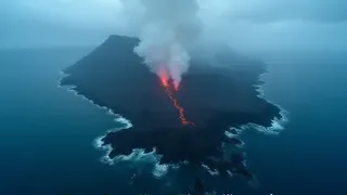 Vulkanausbruch in Indonesien formt neue Landmassen im Meer