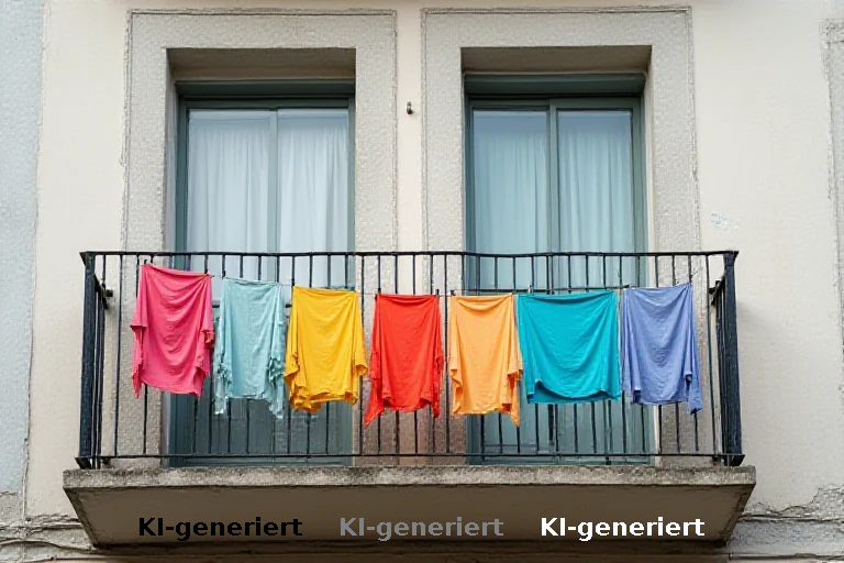 Wäsche auf dem Balkon: Lokale Verordnungen drohen mit hohen Bußgeldern