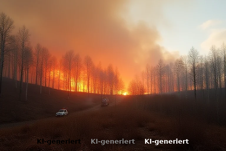 Waldbrand in Plauen: Einsatzkräfte reduzieren, Warnung vor Feuerwerk bleibt folgenlos