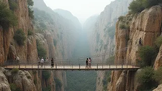 Wanderung in der Axarqu a: Caminito del Rey mit Hängebrücke und 150-Meter-Galerien
