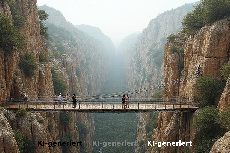 Wanderung in der Axarqu a: Caminito del Rey mit Hängebrücke und 150-Meter-Galerien