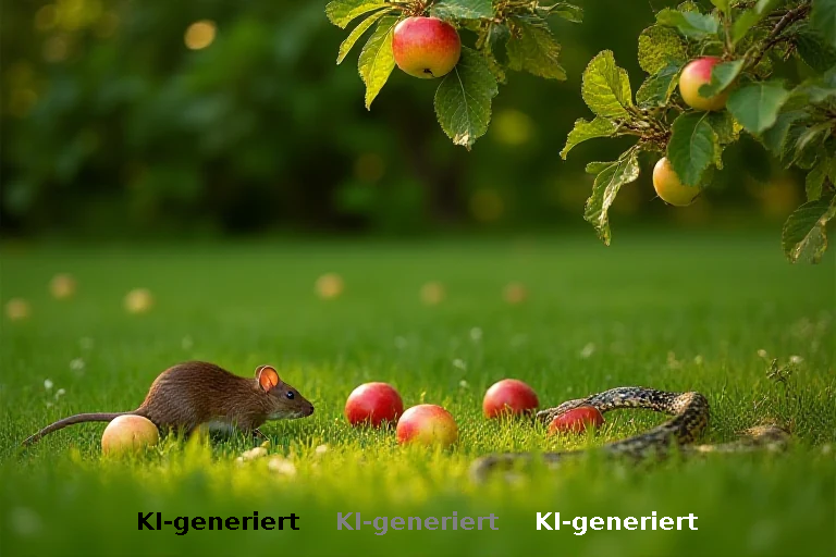 Warum Apfelbäume im Garten Ratten und Schlangen anziehen