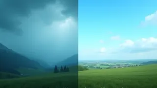 Wetterfront spaltet Republik: Gewitter im Süden, Sonne im Osten