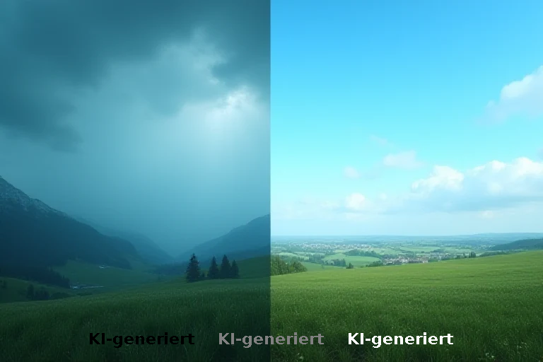Wetterfront spaltet Republik: Gewitter im Süden, Sonne im Osten