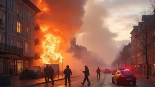 Wohnungsbrand in Augsburg: Einsatzkräfte kämpfen gegen Rauch und Verkehrschaos