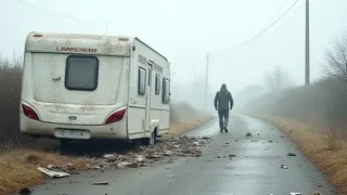 Wohnwagen-Gespann überschlägt sich an Kreisstraße AIC25