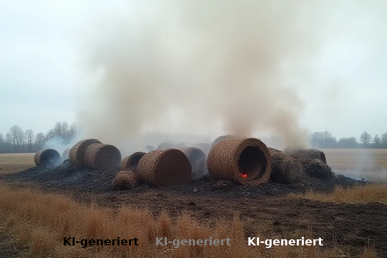 Zehntausende Euro Verlust: Strohbrand in Unna offenbart Lücken in der Agrarversicherung
