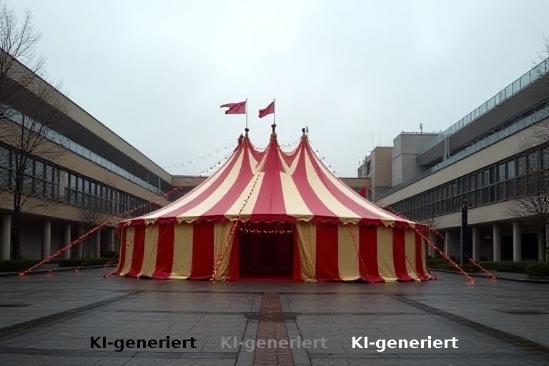 Zirkus im Klinikvorfeld: Symbolik oder Notstand?