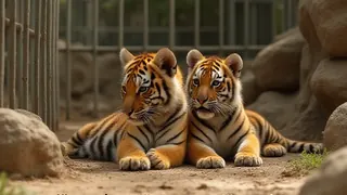 Zuchtprogramm in Griechenland: Jungtiere der bedrohten Sumatra-Tiger als genetische Reserve