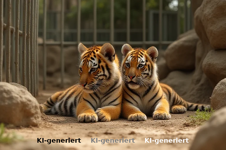 Zuchtprogramm in Griechenland: Jungtiere der bedrohten Sumatra-Tiger als genetische Reserve