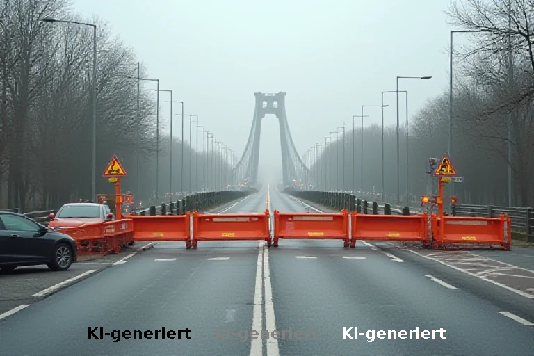 Zweites Auto als Brücken-Workaround: Fotograf umgeht niederländische Sperrung